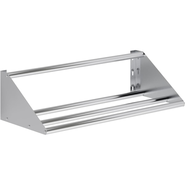 Amgood 42 in. Stainless Steel Tubular Glass Rack Shelf AMG WS-TGR-1842-Z - main