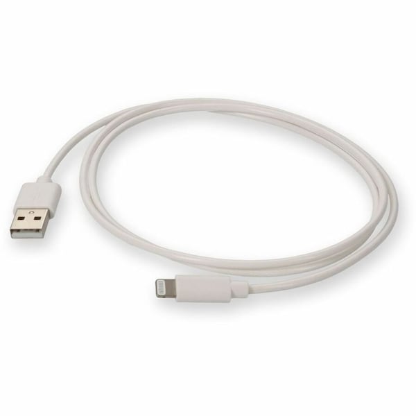 Add-On AddOn USB 2.0 (A) Male to Lightning White Cable USBA2LGT3FW-AO - main