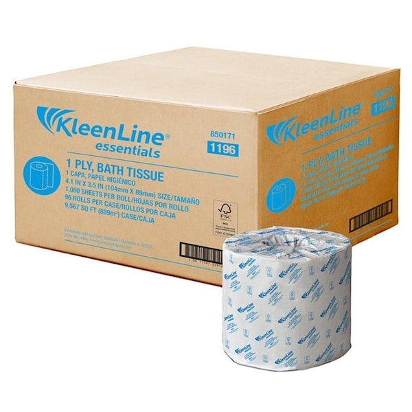 North American Paper Classic Series 880299 Bathroom Tissue, 4 x 3-3/4 in Sheet, 1-Ply, 96 Rolls 880299 - main