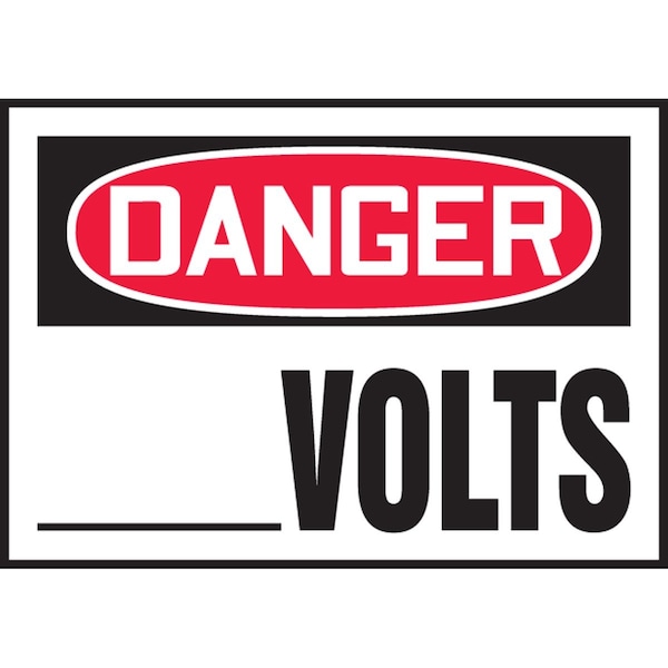 Accuform CUSTOM OSHA DANGER SAFETY LABEL LELC150VSP - main