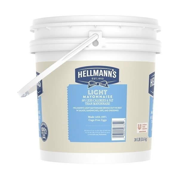Hellmanns Light Mayonnaise Pail, 4 Gallon 4800126732 - main