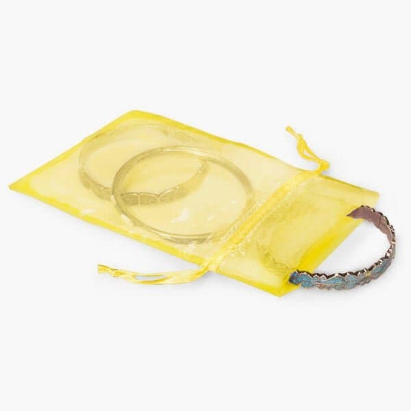 Nashville Wraps Sunshine Yellow Organza Favor Bags, 4x6, 10PK B00173 - main