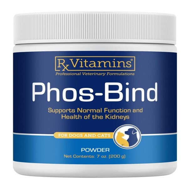 Rx Vitamins Phos-Bind Powder, Supports Normal Function & Health of the Kidneys, For Dogs & Cats, 7 oz 8925 - main