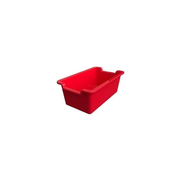 Deflecto Antimicrobial Rectangular Storage Bin - 5.06in Height x 13.24in Width x 8.05in Depth - 39510RED - main