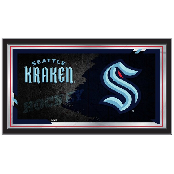 Holland Bar Stool Co Seattle Kraken 15" x 26" Hockey Collector Mirror by Holland Bar Stool Company MColSeaKrk - main
