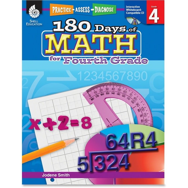Shell Education 180 Days of Math Book, Grade 4 50807 - main