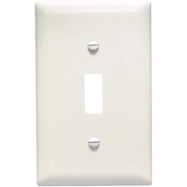 Nextgen TP1LACP10 1 Gang 1 Toggle Opening Nylon Wall Plate, Light Almond NE579667 - main