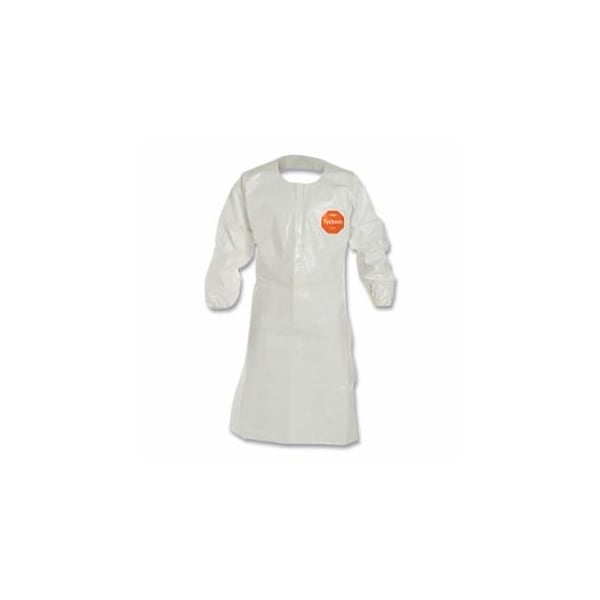 Dupont Tychem 4000 Long Sleeved Apron with Elastic Wrists, 29-1/2 in W x 47-1/4 in L, 25PK 251-SL275T-4X - main