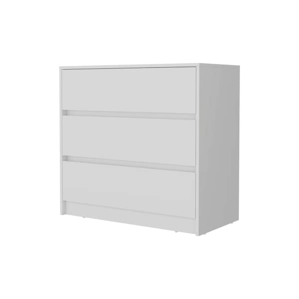 Homeroots 33" White Three Drawer Dresser 518024 - main