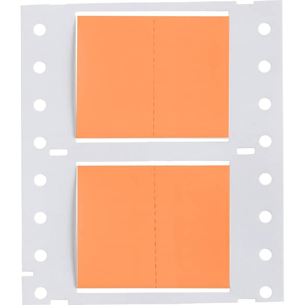 Brady PermaSleeve HX Heat Shrink Double Sided Wire Marking Sleeves, 1 in. x 1 in. W, Orange, Roll of 5000 2HX-1000-2-OR-J-2 - main