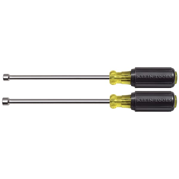 Klein Tools Nut Driver Set, Magnetic Nut Drivers, 6-Inch Shafts, 2-Piece 646M - main