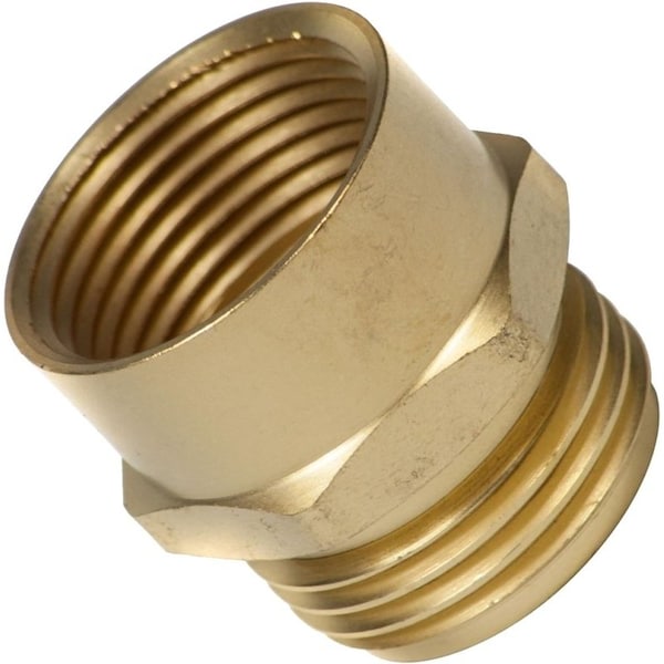 Gilmour Hose Adapter, 34 x 34 in, MNH x FNPT, Brass, For Garden Hose 807704-1001 - main