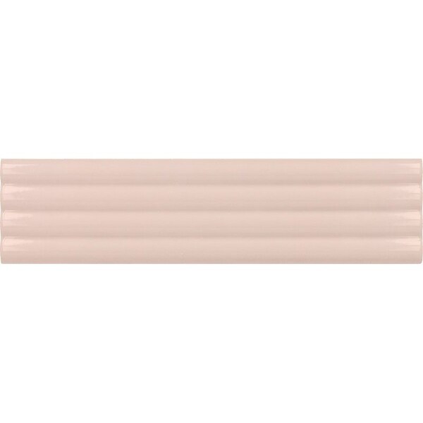 Apollo Tile Arte 1.97 in. x 7.87 in. Glossy Pink Ceramic Subway Deco Wall and Floor Tile 4.09 sqft/case, 38PK RID88PNDECGL - main