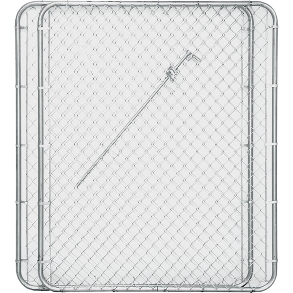 Midwest Air Tech Double Drive 114'' W.x72'' H. Chain Link Gate 328404A - main
