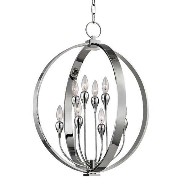 Hudson Valley Lighting Dresden 8 Light Lantern 22 In. Polished Nickel 6722-PN - main