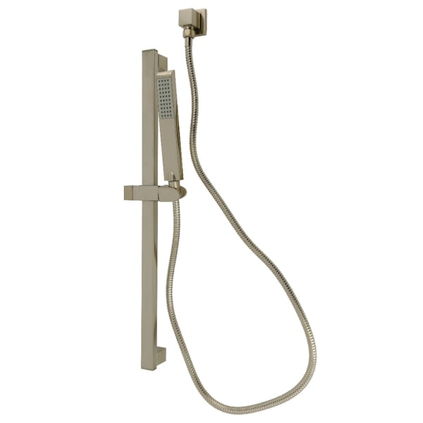Kingston Brass Shower System with Slide Bar and Hand Shower, Brushed Nickel KXK2548 - main