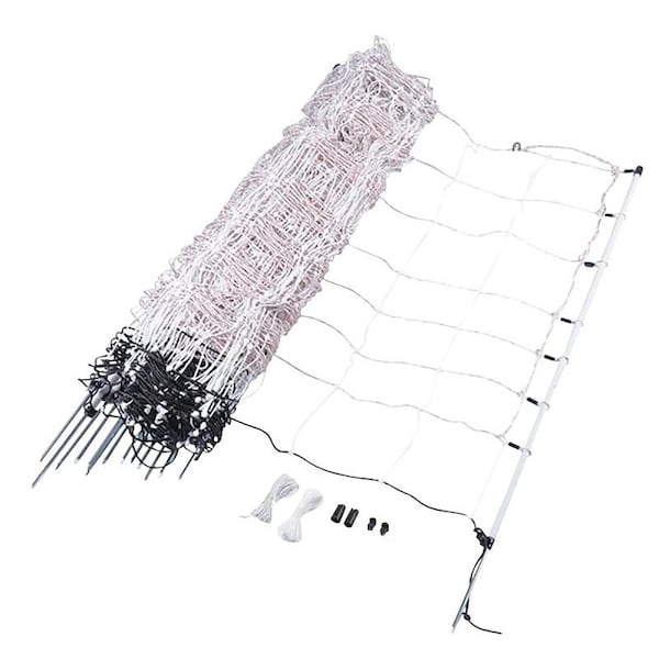 Gallagher Poultry Netting, 48 in L, 164 ft W, 3 in Mesh, Plastic, Black/White A207015 - main