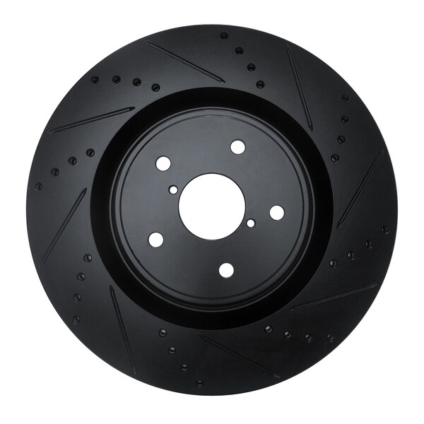 Dynamic Friction Co DFC Brake Rotor - Drilled and Slotted - Black 633-13041R - main