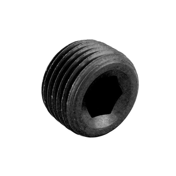 Hard Top 0.25 in. NPT Allen Socket Pipe Plug, Black, 2PK HA2466007 - main