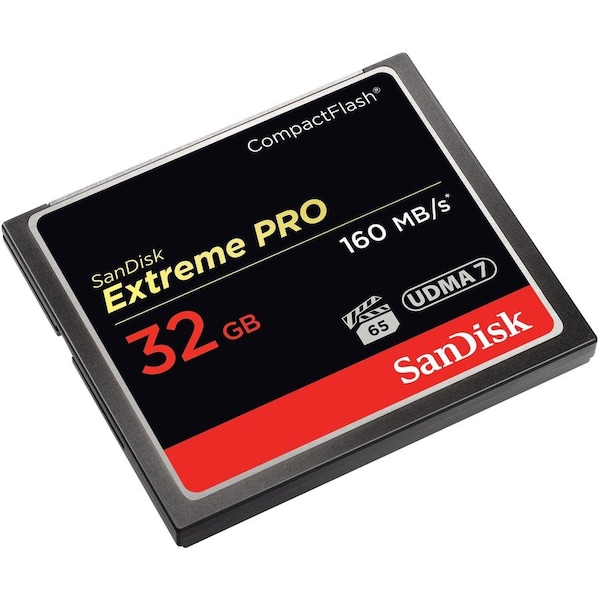 Sandisk Extreme Pro 32 GB CompactFlash - 160 MB/s Read - 65 MB/s Write - Lifetime Warranty SDCFXPS032GA46 - main