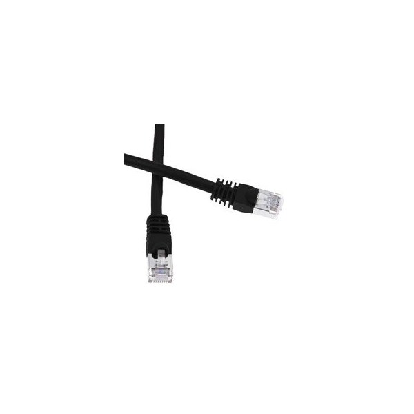 Cable Wholesale Shielded Cat6a Black Copper Ethernet Patch Cable, 10 Gigabit, Snagless/Molded Boot, POE 13X6-52215 - main