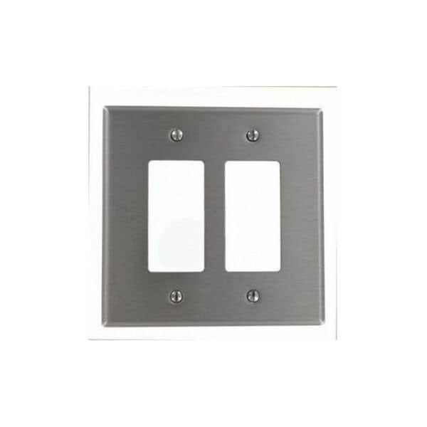 Leviton WallPlate, Decorator-Rocker, SS SO262 - main
