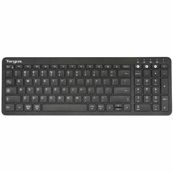 Targus AKB863US - Midsize Multi-Device Wireless Keyboard w/Antimicrobial DefenseGuard (Black) AKB863US - main
