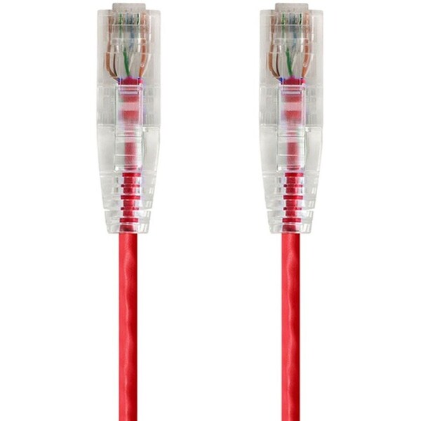 Monoprice Slim Cat6 Utp Cable 7 ft.Red 14814 - main