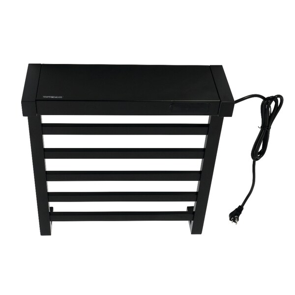 Kingston Brass Wall Mount Plug-In Towel Warmer, Matte Black DTC182030 - main