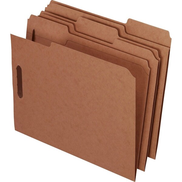 Tops Business Forms Pendaflex, KRAFT FOLDERS WITH TWO FASTENERS, 1/3-CUT TABS, LETTER SIZE, KRAFT, 50PK FK212 - main