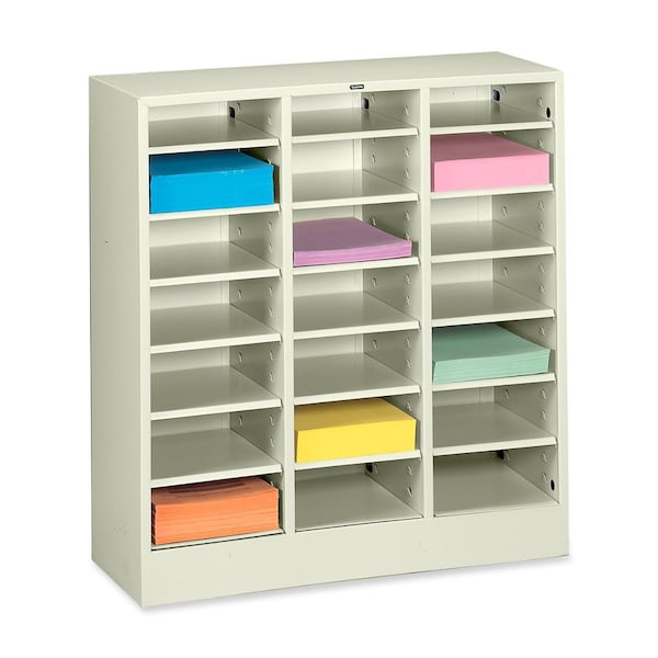 Tennsco Literature Sorter 21 Compartments, 30-5/8"W x 11-1/2"D 4075PY - main