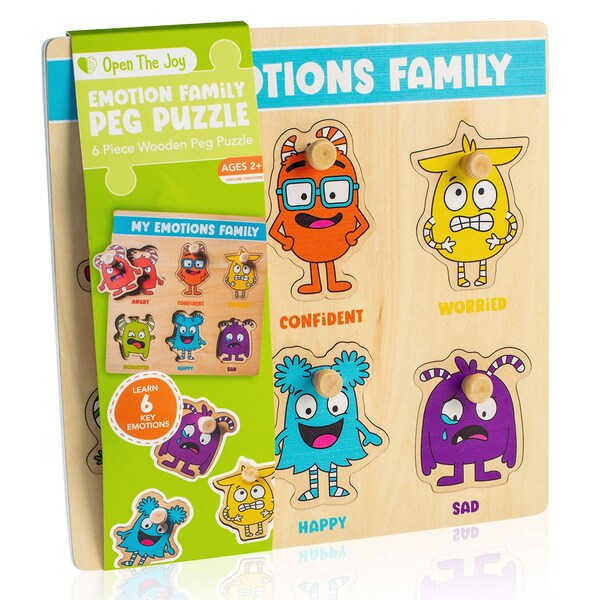 Open The Joy My Emotions Family Peg Puzzle EFAMPEG - main