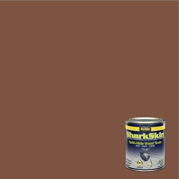 Rodda Paint SharkSkin Deck and Siding Solid Wood Stain, 1 Quart, California Rustic 4240044-EX121/California Rustic - main