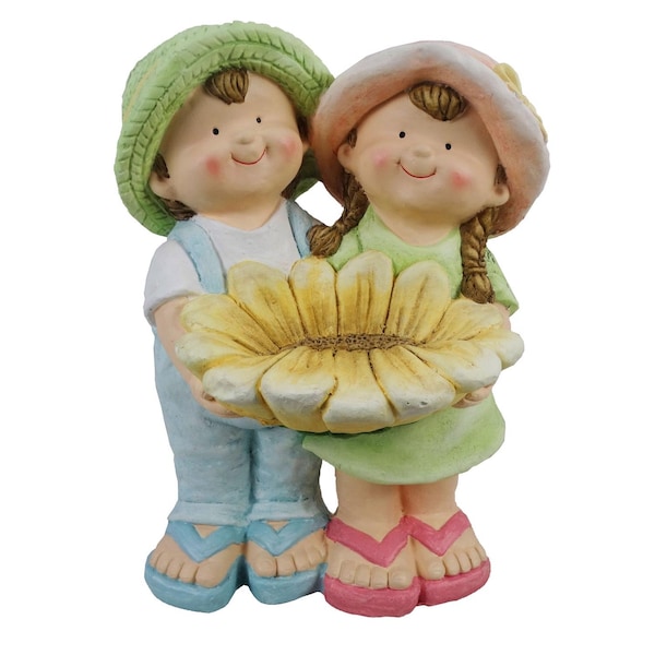 Alpine Resin/Stone Multi-color 14 in. Statuary QWR1372 - main