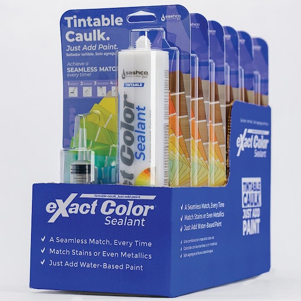 Exact Color 9.5 Oz Sashco High Performance Acrylic Latex Sealant, 6PK 12005 - main
