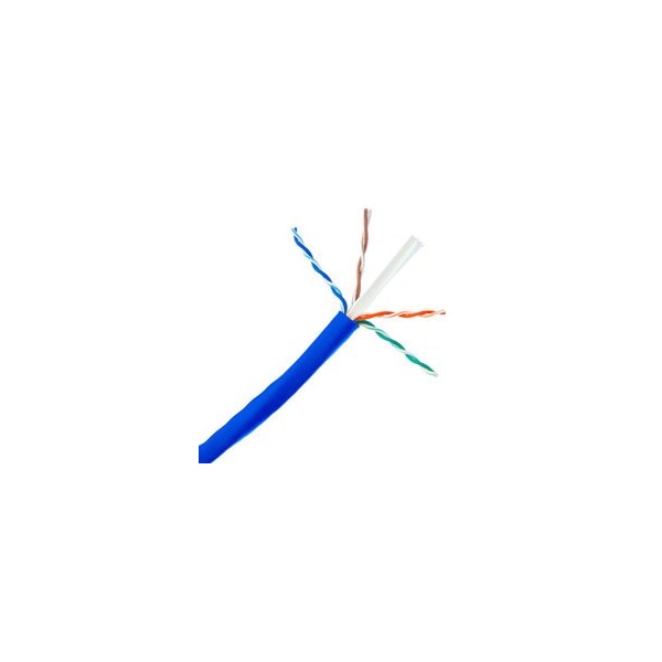Cable Wholesale Bulk Cat6 Blue Ethernet Cable, Solid, UTP (Unshielded Twisted Pair), Pullbox, 500 foot 10X8-061TF - main
