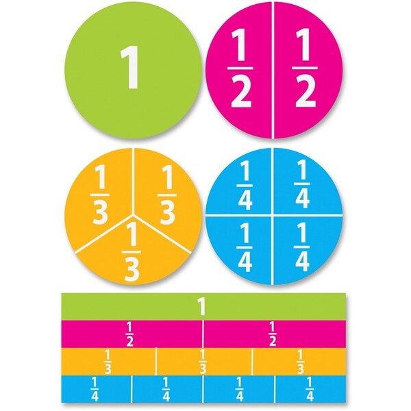 Ashley Productions Math Die-Cut Magnets, Beginning Fractions 10062 - main