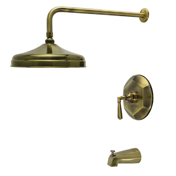 Kingston Brass Single-Handle Tub and Shower Faucet, Trim Only, Antique Brass KBX4633HLT - main