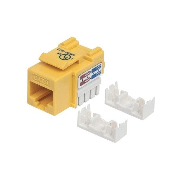 Intellinet Network Solutions Cat6 Yellow Keystone Jack Utp 210584 - main