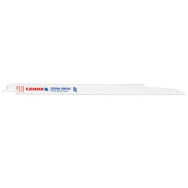 Lenox Reciprocating Saw Blade, 12 in, 10/14 TPI, Bi-Metal, Tapered Back 22758OSB610R - main