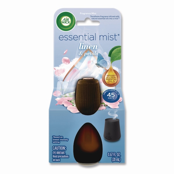 Air Wick Essential Mist Refill, Linen and Petals, 0.67 oz 62338-02760 - main