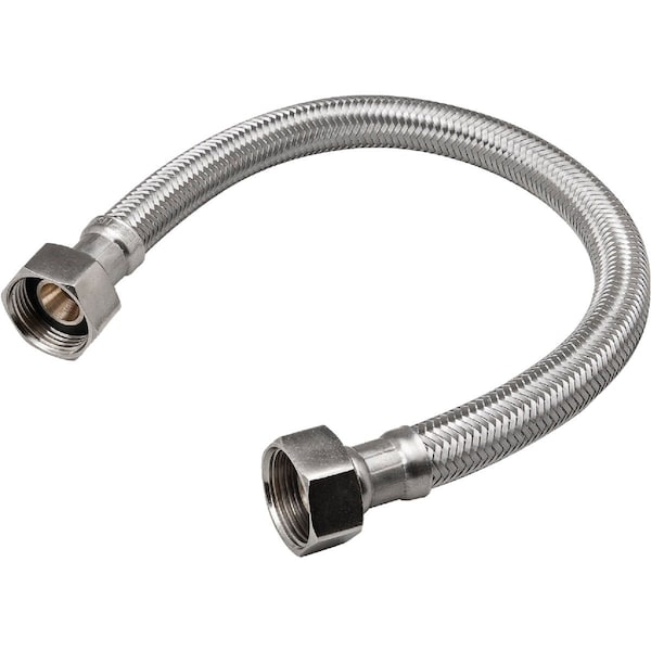 Do It Best 3/4'' FIP x 3/4'' FIP x 18'' Braided Stainless Steel Water Heater Connector 496-221DIB - main