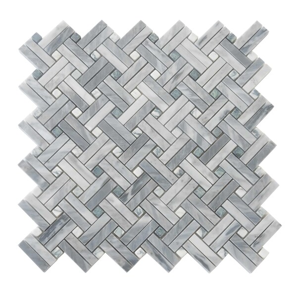 Apollo Tile Wooden Gray 11x12 Dream Marble Polished Floor and Wall Mosaic Tile 4.47 sqft/case, 5PK APLSE88B22A - main