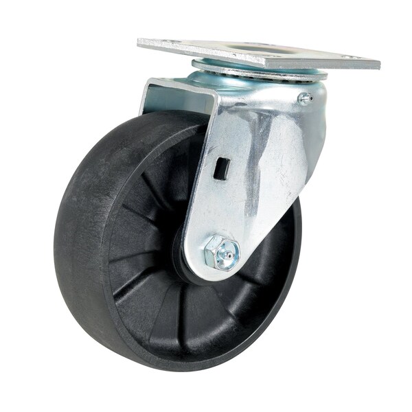 Vestil Light Duty Glass Filled Nylon Swivel Caster 6 In. Diameter x 2 In. Width 1200 lb Black CST-HLD-6X2GFN-S - main