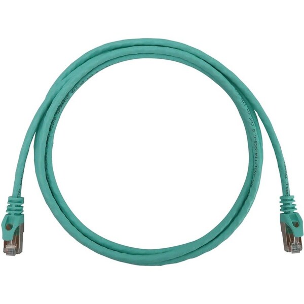 Eaton Tripp Lite Series Cat6a 10G Snagless Shielded Slim STP Ethernet Cable RJ45 M/M, PoE, Aqua, 6 N262-S06-AQ - main