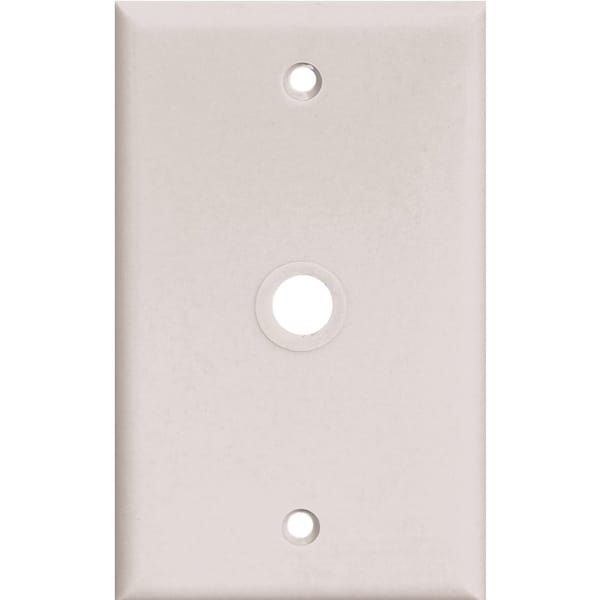 Eaton Wiring Devices PJ11 Wallplate, 4-1/2 in L, 2-3/4 in W, 1 -Gang, Polycarbonate, White, High-Gloss PJ11W - main