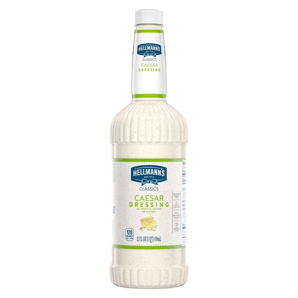 Hellmanns Classics Caesar Salad Dressing Salad Bar Bottle, 32 Ounce 4800125674 - main