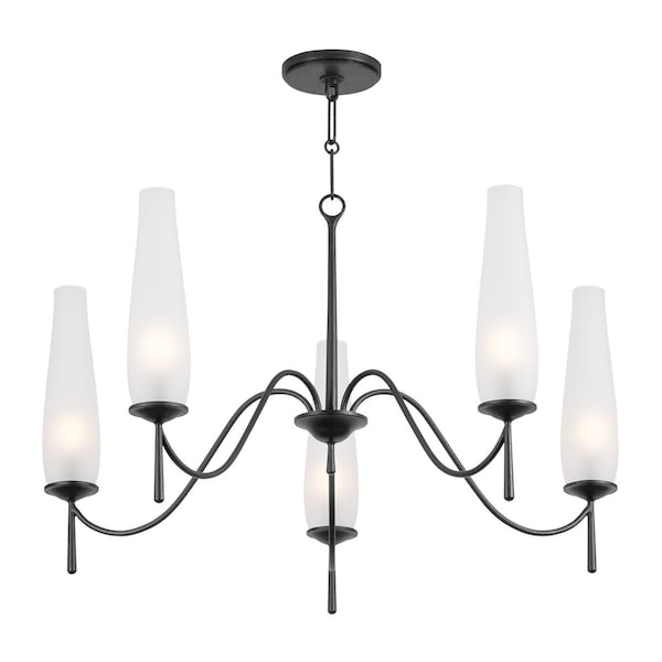 Troy Lighting Legacy 5 Light Chandelier in Forged Iron Finish F4236-FOR - main