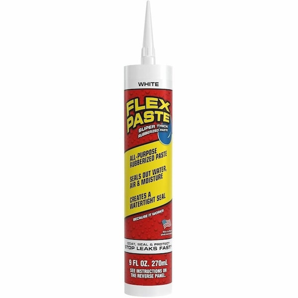 Flex Seal Silicone Sealant, 9 oz, Cartridge, White, Rubber Base, Not Applicable PFSWHTR10 - main