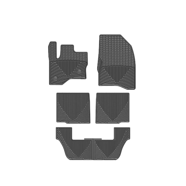 Weathertech Black, Front, Rear, and Rear All Weather Floor Mats W237-W231-W232 - main